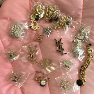 Inspired shoe charms